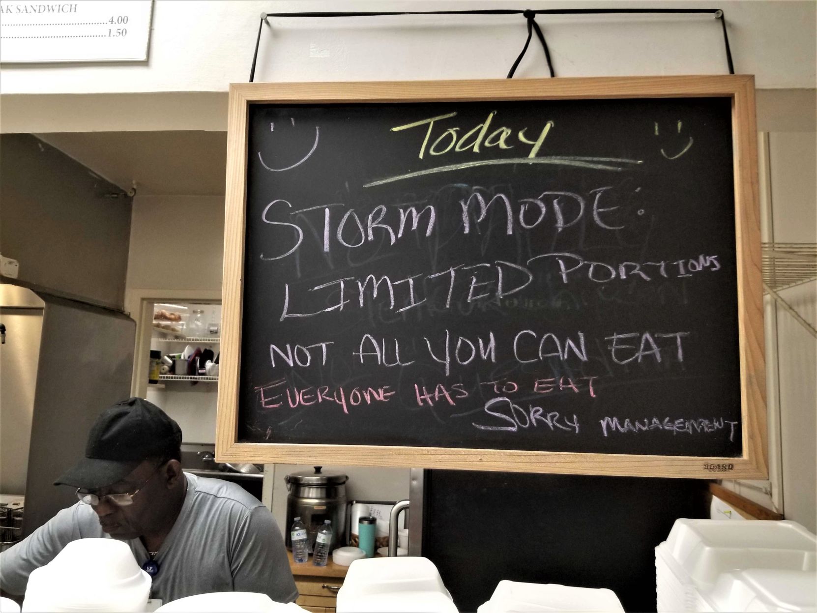 HurricaneDorianCafeteria